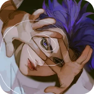 🧸 emoji Шинсо Хитоши Telegram sticker 10 of 37