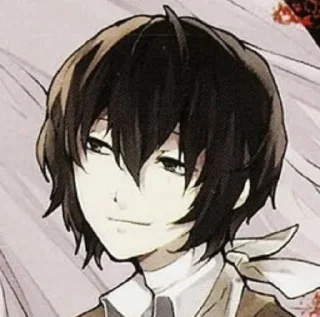 😊 emoji Dazai Osamu. Telegram sticker 16 of 25