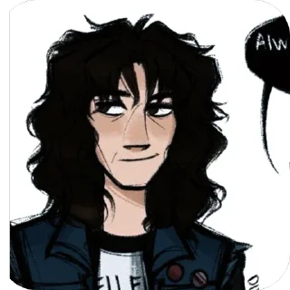 🫥 emoji Eddie Munson :: @fnafintertement Telegram sticker 5 of 85