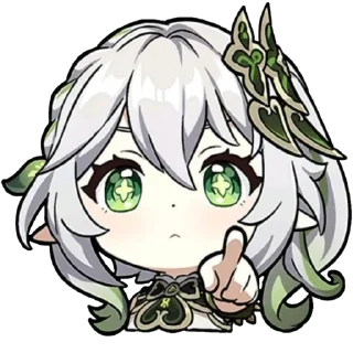 👆 emoji Нахида Telegram sticker 11 of 102