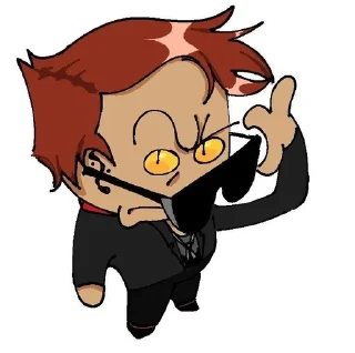 🤨 emoji goodomens Telegram sticker 11 of 42