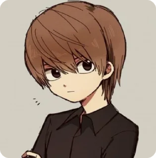 🌟 emoji Yagami Light Telegram sticker 13 of 119