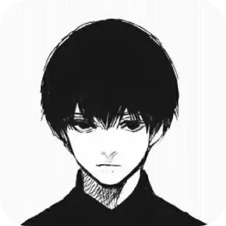 😐 emoji Канеки-гуль Telegram sticker 6 of 45