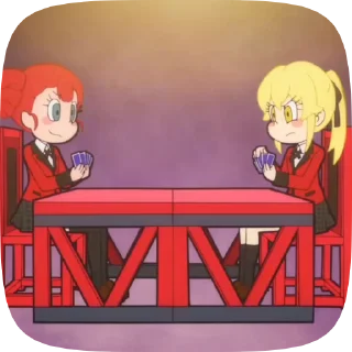 Sticker from kakegurui twin