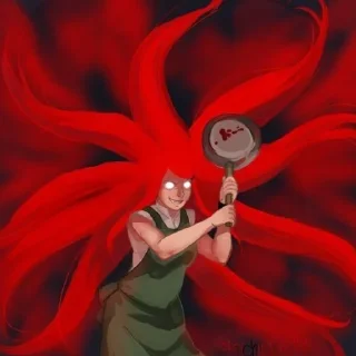 😡 emoji Кушина-чан Telegram sticker 5 of 34