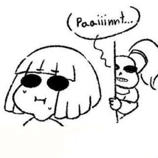😐 emoji Core!Frisk Telegram sticker 5 of 64