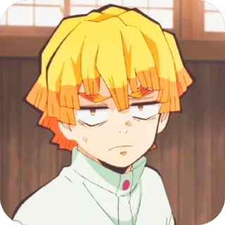 😒 emoji ⚡️Zenitsu🌙 :: @Moon_Michikatsu Telegram sticker 11 of 31