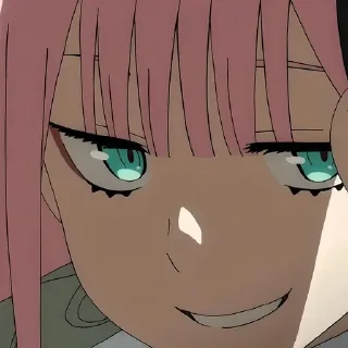 😏 emoji Милый во франксе @anime_sticks Telegram sticker 11 of 20