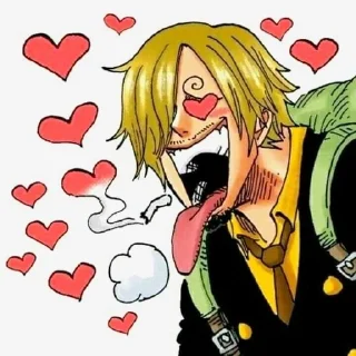 ❤ emoji Санджи Telegram sticker 8 of 68