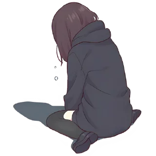 😔 emoji Куруми-чан 3 @nyasticks Telegram sticker 23 of 41
