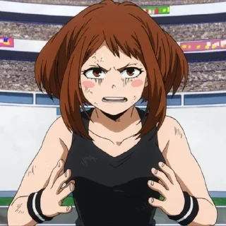 🌟 emoji Урарака Очако Telegram sticker 9 of 25