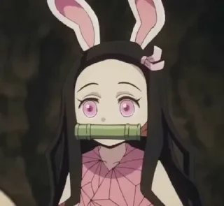 👀 emoji Nezuko by @anime_stickerr Telegram sticker 14 of 30