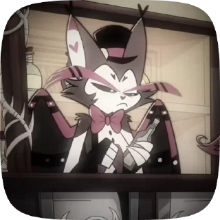 🐈‍⬛ emoji БОЛЬШЕ ⇨ @CLOOBHUB ХАСК ОТЕЛЬ ХАЗБИН HUSK HAZBIN Telegram sticker 5 of 94