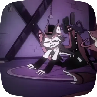🐈‍⬛ emoji БОЛЬШЕ ⇨ @CLOOBHUB ХАСК ОТЕЛЬ ХАЗБИН HUSK HAZBIN Telegram sticker 24 of 94