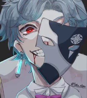 😖 emoji Дотторе @fordgenshin Telegram sticker 13 of 19