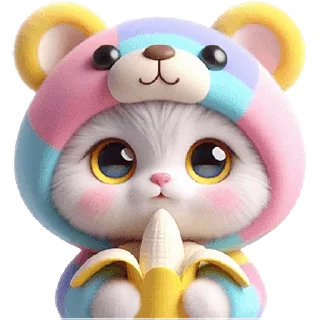 Sticker from Радужный мяу-мишка @Nyasticks