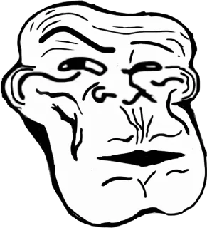 Sticker from Troll face