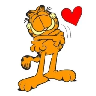 ❤️ emoji Garfield Telegram sticker 20 of 48
