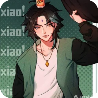 🫤 emoji Xiao Telegram sticker 18 of 35