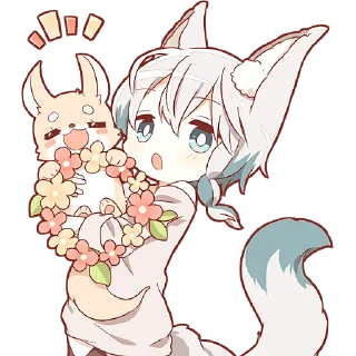 ☺️ emoji Шапочка и Волчёнок @Nyasticks Telegram sticker 12 of 41