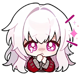 🌸 emoji ℂ𝕝𝕒𝕣𝕒 ❥ @wwkness@StickersStarRail Telegram sticker 7 of 24