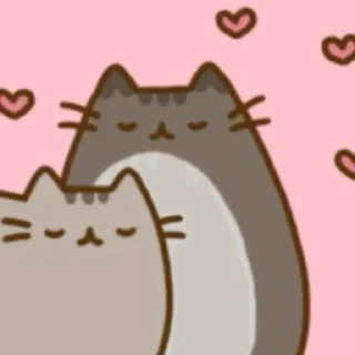 ❤️ emoji Pusheen and Tommy love :: @smenasinka Telegram sticker 13 of 13