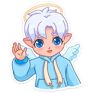 👋 emoji Ангел-кун (@TgSticker) Telegram sticker 7 of 48