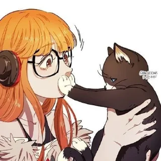 🐱 emoji Футаба Сакураа Telegram sticker 14 of 38