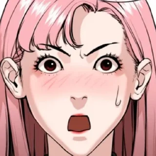 😳 emoji Лучшие девушки Telegram sticker 5 of 54