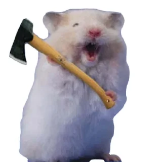 🪓 emoji Хомяки @stickernayaa Telegram sticker 20 of 25