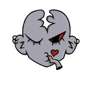 😘 emoji уродцы@pavuchiamama Telegram sticker 8 of 8