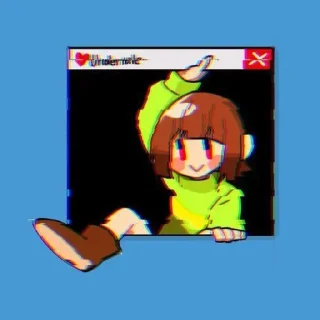 Sticker from chara : : @stickers_undertale