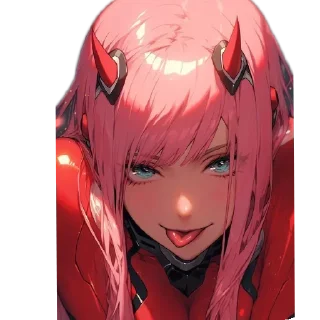 😋 emoji Zero_Two3407 Telegram sticker 16 of 99