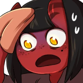 😞 emoji +А вот и моя суккубиха :: @Mmr Telegram sticker 23 of 32