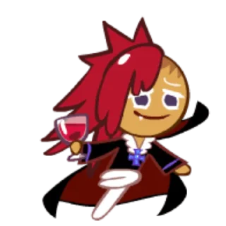 🍷 emoji Vampire Cookie! Telegram sticker 8 of 27