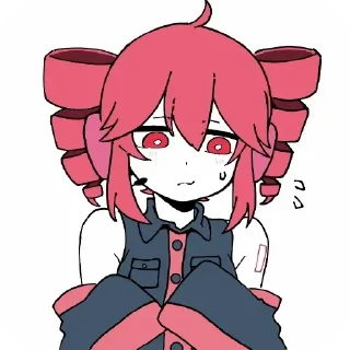 😓 emoji teto x miku @dayxn29 Telegram sticker 24 of 120
