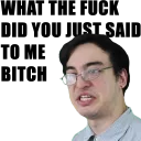 😠 emoji Filthy Frank a.k.a. Pink Guy Telegram sticker 14 of 112