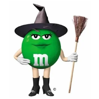 🧙‍♀ emoji Green M&M by @nourcesse Telegram sticker 16 of 17