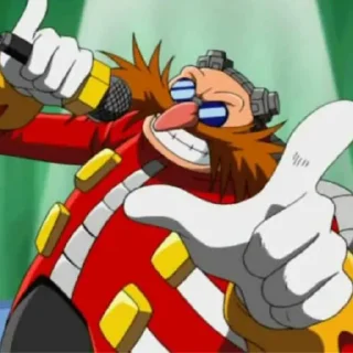 🎤 emoji Eggman Telegram sticker 7 of 105