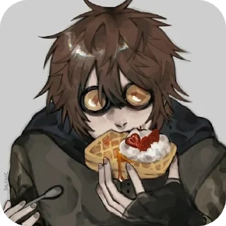 🧇 emoji 🔪 Crᴇᴇᴩyᴩᴀsᴛᴀ 🖤 Telegram sticker 8 of 120