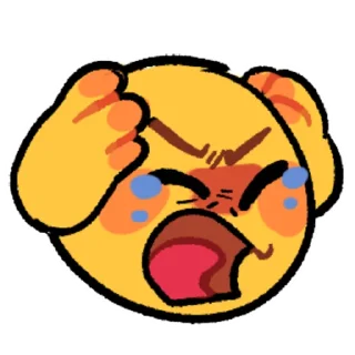 😥 emoji Cursed Emojis Telegram sticker 21 of 82