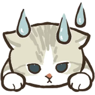 😓 emoji Mofusand @xkysluv Telegram sticker 17 of 120