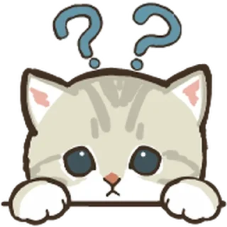 ❔ emoji Mofusand @xkysluv Telegram sticker 19 of 120