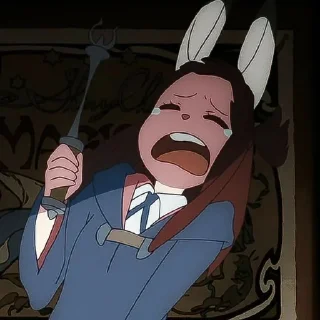 Sticker from little witch academia