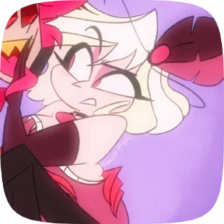 👛 emoji БОЛЬШЕ ⇨ @CLOOBHUB МИМЗИ ОТЕЛЬ ХАЗБИН HAZBIN HOTEL Telegram sticker 10 of 24