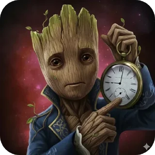 🕰 emoji БОЛЬШЕ ⇨ @CLOOBHUB ГРУТ MARVEL GROOT МАРВЕЛ ТГ TG Telegram sticker 3 of 45