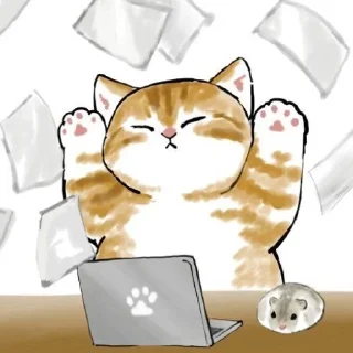 🤍 emoji °~Милые арт котики <3~° Telegram sticker 4 of 32