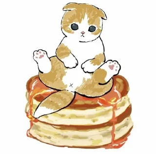 🤍 emoji °~Милые арт котики <3~° Telegram sticker 15 of 32