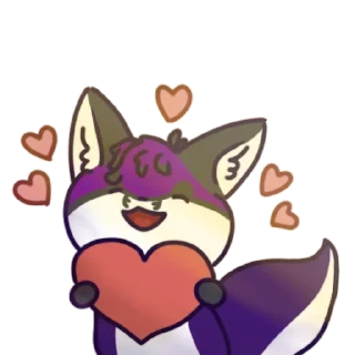 ❤️ emoji Листенятко💜 Telegram sticker 21 of 42