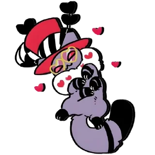 🎀 emoji Коты Отель Хазбин ➩ @Earth928B Telegram sticker 9 of 20